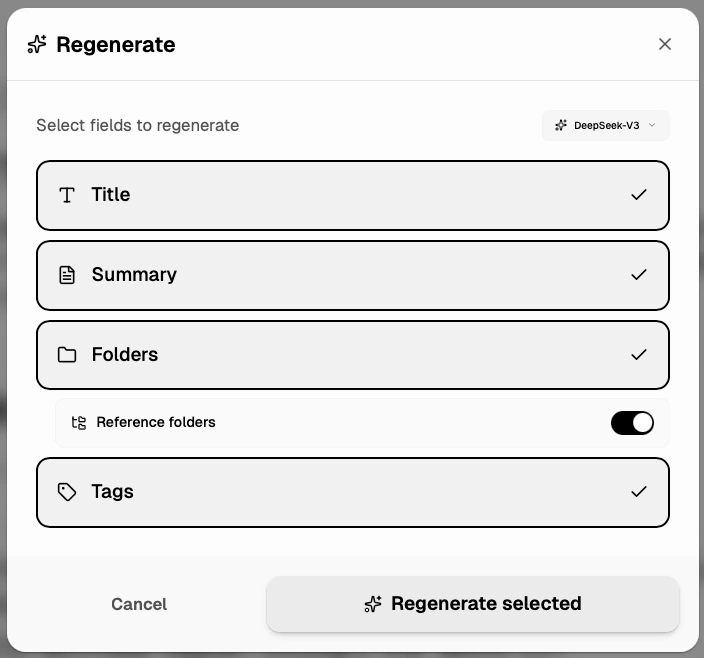 AI Regenerate